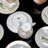 Купить Сервиз кофейный "Мадонна" на 6 персон (15 предметов), фарфор, люстр, деколь, золочение, Германия, 1980-1990 гг.