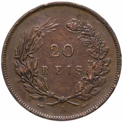 купить Португалия 20 рейс (reis) 1891