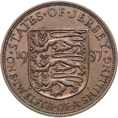 купить Джерси 1/12 шиллинга (shilling) 1937