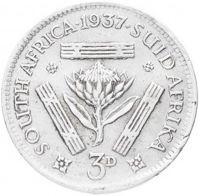 купить Южно-Африканская Республика (ЮАР) 3 пенса 1937