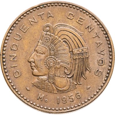 купить Мексика 50 сентаво (centavos) 1956