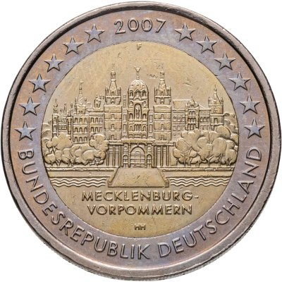 купить Германия 2 евро 2007 "Федеральные земли Германии: Мекленбург - Передняя Померания"