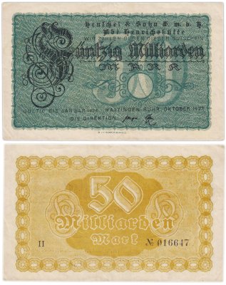 купить Германия 50 000 000 000 (миллиардов) марок 1923