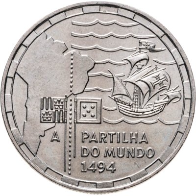 купить Португалия 200 эскудо (escudos) 1994 "500 лет с момента разделения зон влияния между Португалией и Испанией"
