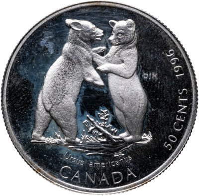 купить Канада 50 центов (cents) 1996 "Детёныши диких животных - Медвежата"