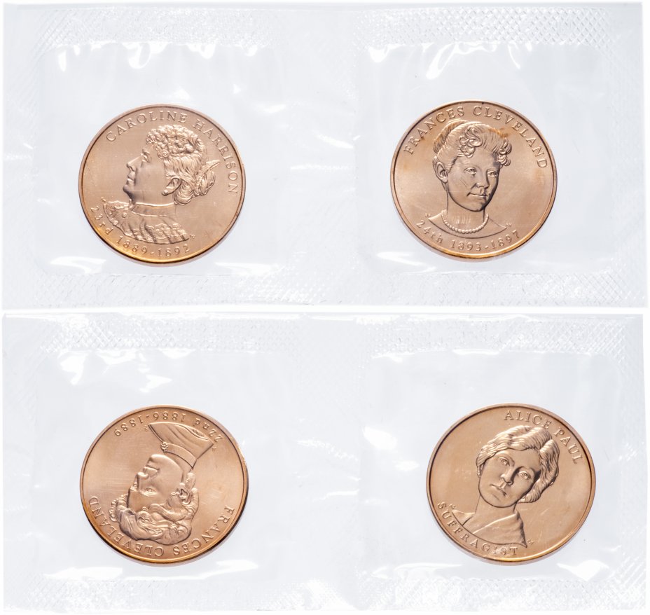 купить США набор медалей 2012 "Жены президентов" (4 медали в запайке)