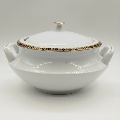 купить Супница с цветочным декором, фарфор, деколь, золочение, Epiag Royal Czechoslovakia, Чехословакия, 1970-1990 гг.