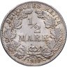 Купить Германия 1/2 марки (mark) 1917 D знак монетного двора: "D" - Мюнхен, в слабе Монетник.ру MS63