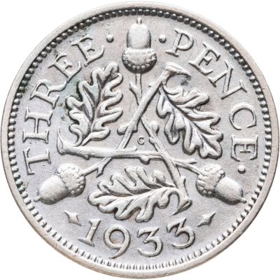 купить Великобритания 3 пенса (pence) 1933