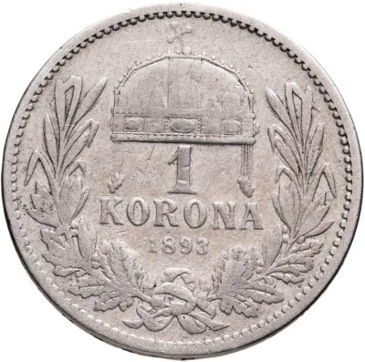 купить Австро-Венгрия 1 крона (korona) 1893 для Венгрии