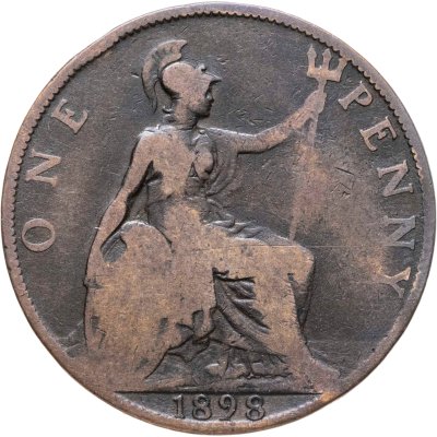 купить Великобритания 1 пенни (penny) 1898