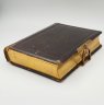 Купить Фотоальбом с фигурной застежкой и позолоченным обрезом, латунь, кожа, картон, Западная Европа, 1890-1920 гг.
