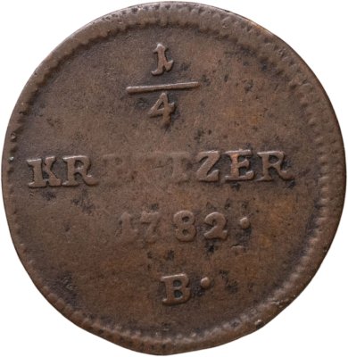 купить Австрия 1/4 крейцера 1782