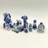 Купить Набор из семи статуэток "Собаки", фарфор, роспись, Россия, 1980-2010 гг.