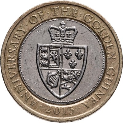 купить Великобритания 2 фунта (pounds) 2013 "350 лет гинее"