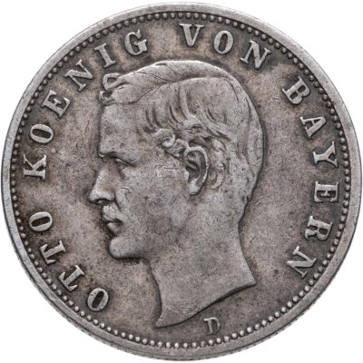 купить Германская империя, Бавария 2 марки 1904 Отто