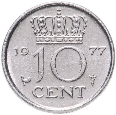 купить Нидерланды 10 центов 1977