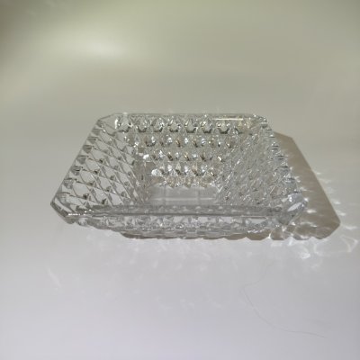 купить Салатник квадратной формы с декором в виде пятиугольников, хрусталь, СССР, 1970-1990 гг.