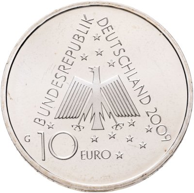купить Германия 10 евро (euro) 2009 G 100 лет хостел-движению
