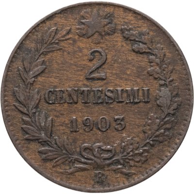 купить Италия 2 чентезимо (centesimi) 1903