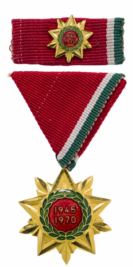 купить Венгрия медаль 25 лет Освобождения от фашизма 1945 - 1970