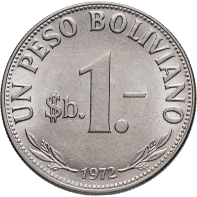 купить Боливия 1 песо (peso) 1972