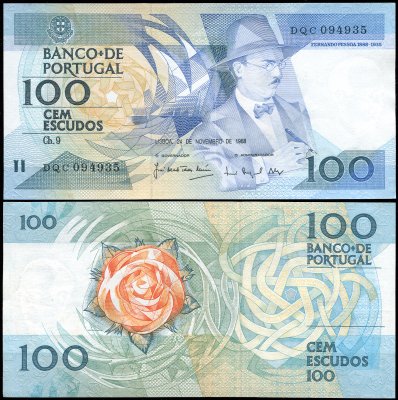 купить Португалия 100 эскудо 24.11.1988 [Бумага Pick 179f [Sign 2]]