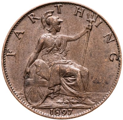 купить Великобритания 1 фартинг (farthing) 1897