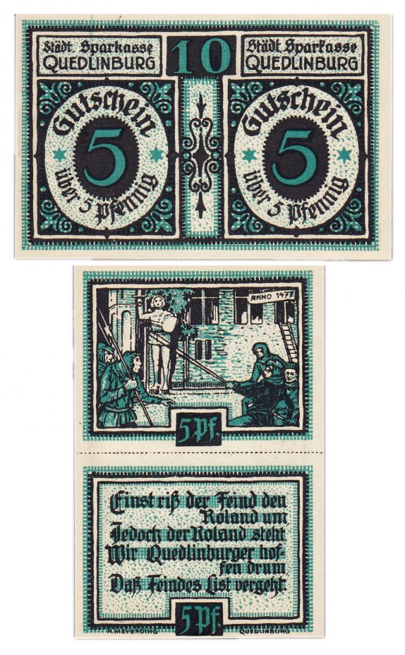 купить Германия (Саксония: Кведлинбург) 10 пфеннигов 1921