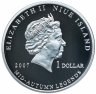 Купить Остров Ниуэ 1 доллар 2007 "Богиня луны"