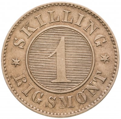 купить Дания 1 скиллинг (skilling) 1860