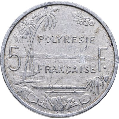 купить Французская Полинезия 5 франков 1983