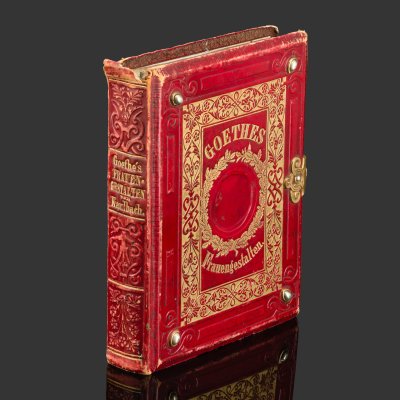 купить [Редкость] Книга "Goethe's Frauengestalten" ("Женские образы Гете"), бумага, печать, фототипия, кожа, тиснение, золочение, металл, Германия, 1860-1890 гг.