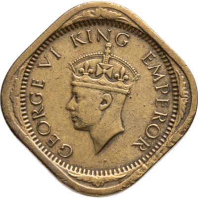 купить Индия (Британская) 1/2 анны (anna) 1942 Надпись "INDIA"