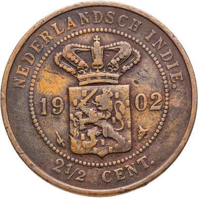 купить Голландская Ост-Индия 2 1/2 цента (cent) 1902