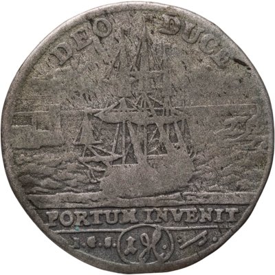 купить Германия, Саксония 1 грош 1717 "Смерть Фридриха Августа I"