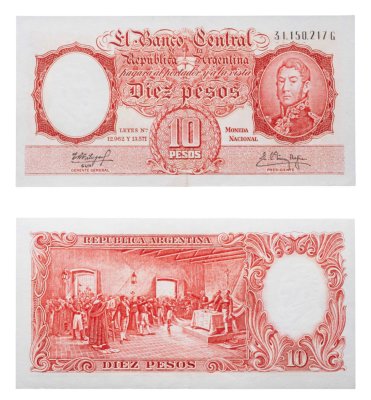 купить Аргентина 10 песо 1954-1963 (Pick 270)