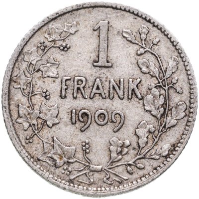 Купить Бельгия 1 франк (franc) 1909
