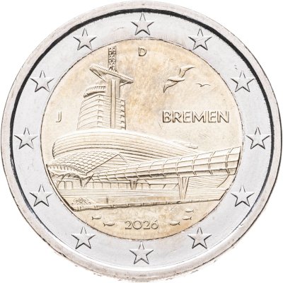купить Германия 2 евро 2026 "Бремен (музей климатических зон в г.Бремерхафен)" Двор J