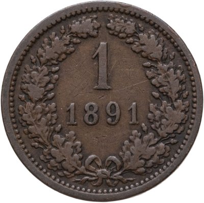 купить Австрия 1 крейцер (kreuzer) 1891