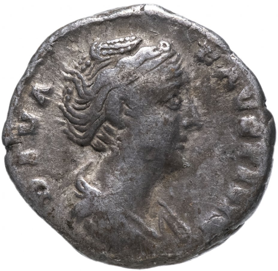 купить Римская империя, Фаустина Старшая, жена Антонина Пия, денарий.