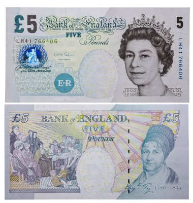 купить Англия 5 фунтов 2002 (Pick 391d)