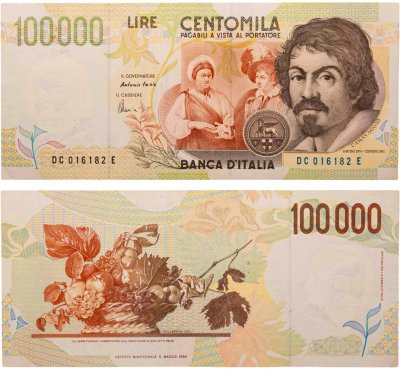 купить Италия 100000 лир 1994