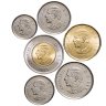Купить Канада набор 6 монет - 5, 10, 25, 50 центов 1, 2 доллара 2023 Новый Портрет  Карл 3