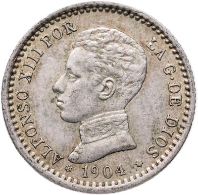 купить Испания 50 сентимо (centimos) 1904