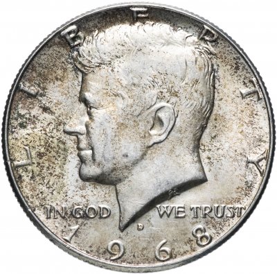 Купить США 1/2 доллара 1968