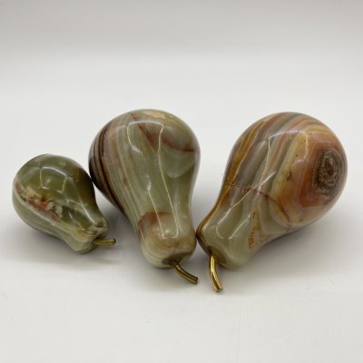 купить Набор из 3-х статуэток "Груши", оникс, металл, Азия, 2000-2010 гг.