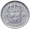 Купить Швеция 25 эре (ore) 1939
