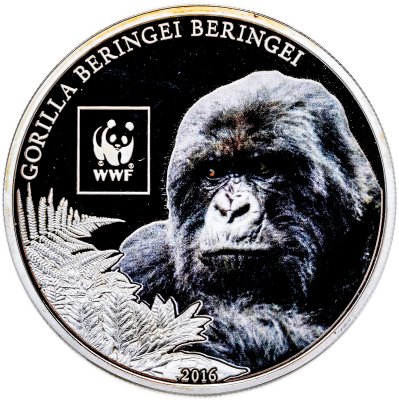 купить Танзания 100 франков 2016 «Горная горилла»