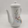 Купить Чайник/кофейник с декором в виде полевых цветов, фарфор, деколь, золочение, Colditz (Кольдиц), ГДР, 1960-1990 гг.